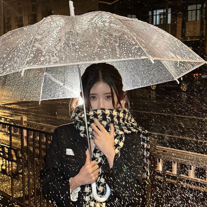 照片中的女孩